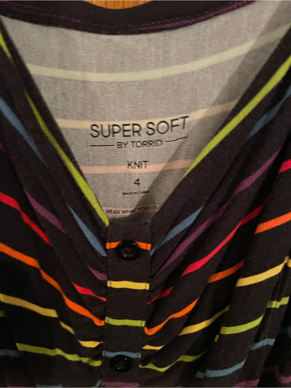 Black Rainbow-Striped dress - Picture 4 of 4
